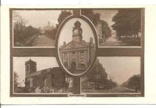 Rare Vintage Postcard,  5 Views Of Smethwick,  West Midlands,  Rp