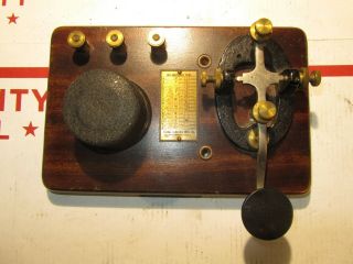 Vintage Signal Electric Mfg.  Co.  Morse Code Telegraph Key/ Ham Radio