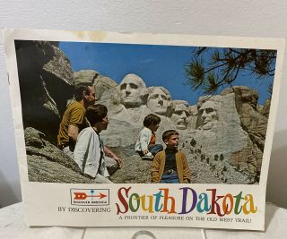 Vintage 1960s - 70s South Dakota Full Color Tourist Travel Vacation Brochure Book