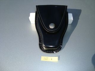 Vintage Boston Patent Leather Handcuff Case 5518 Old Stock Stk Sj1