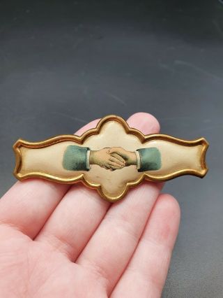 Vintage 1940s World War Two Victory Allies Brooch