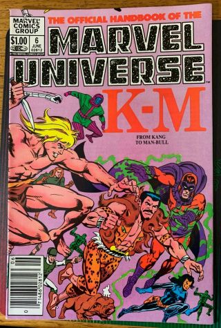 Official Handbook of the Marvel Universe 1982 - 1983 (1,  5,  6,  7,  8,  9,  10) Vintage 3