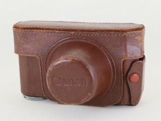 Vintage Canon Leather Case For Canon 4sb,  4sb2,  Iif2,  Iis2,  Rangefinder Camera 7