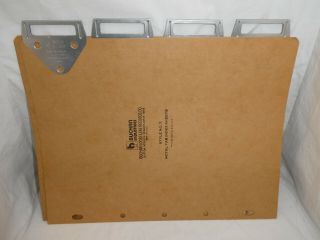 Vintage Buchan Loose Leaf Metal Tab Index Divider Sheets Cardstock