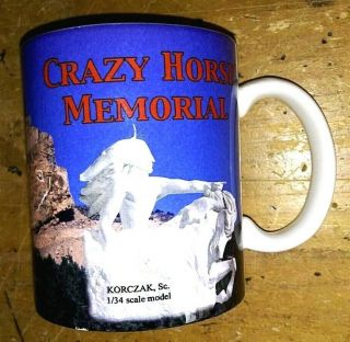 Crazy Horse Memorial Ceramic Coffee Cup Black Hills Sd Korczak Mug