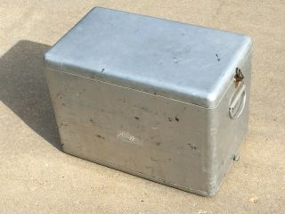 Vintage J.  C.  Higgins 52 Qt.  Aluminum Cooler / Ice Chest