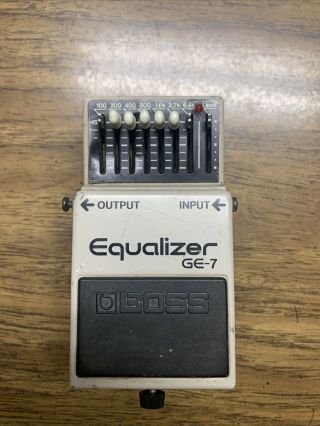 Boss Ge - 7 Equalizer Guitar Effect Pedal Made In Japan Mij Vintage 1985