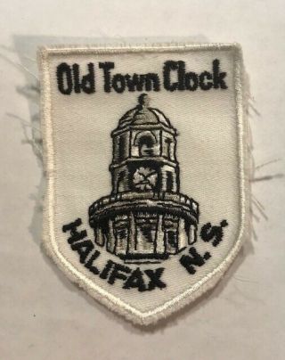 Vintage Old Town Clock Halifax Nova Scotia Souvenir Embroidered Patch Badge 2/2