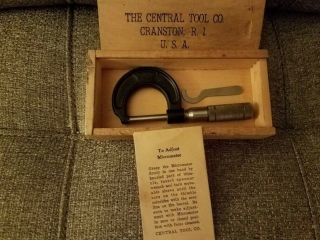 Vintage Central Tool Co.  1 " Micrometer