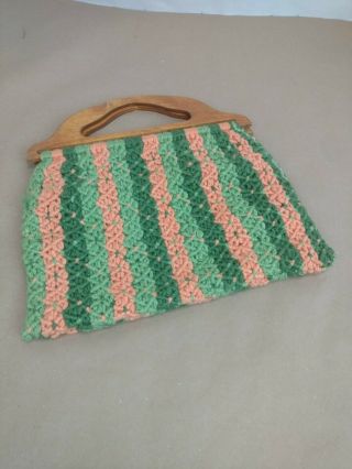 Vintage Knitting/crocheting Bag Travel Bag Purse