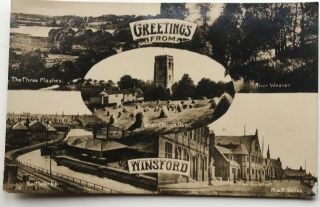 Vintage Winsford Cheshire Rp Postcard - Multiview