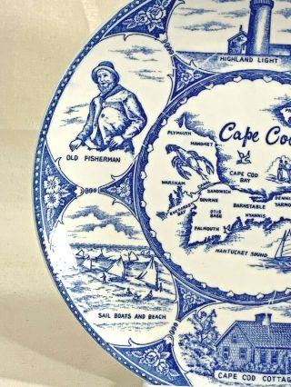 Cape Cod Massachusetts Souvenir collector plate lighthouse fisherman 9 