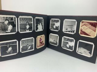 Vintage Photo Album Black And White Photos Newspaper Clippings 1940s 1950s
