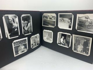 Vintage Photo Album Black And White Photos Newspaper Clippings 1940s 1950s 3
