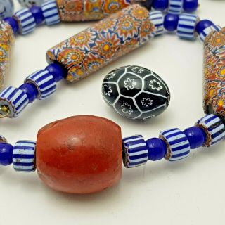 Vintage Antique Murano Venetian Glass Necklace Beads Loose Repair Bundle 44 2