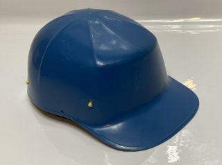 Vintage Blue Ed Bullard Mk 2 Hard Boiled " Bump Cap " Hard Hat W/ Liner Usa