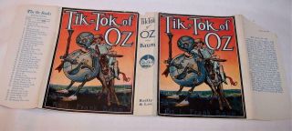 Vintage Dustjacket For Tik - Tok Of Oz Book Frank Baum
