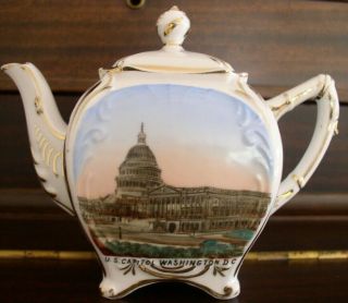 Miniature Tea Pot Souvenir Of U S Capitol