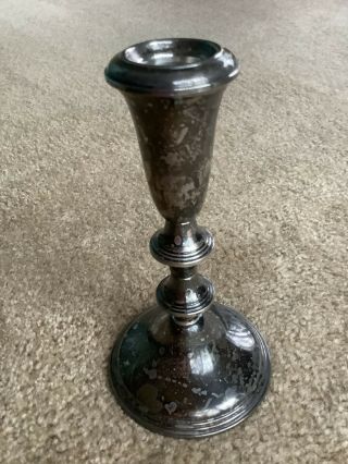 Vintage Sterling Silver Candle Stick By Empire 6 1/2” Weighted