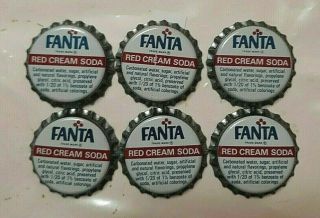 Vintage Fanta Red Cream Soda Bottle Caps