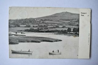 Vintage Postcard Newport Pembrokeshire Posted Stamp Removed