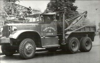 Philadelphia Pa Fire Department Engine 1960s - 70s Vintage Pfd Postcard 4