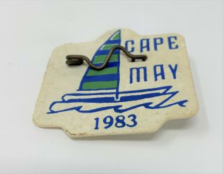 1983 Cape May Beach Tag Tags Jersey Beach Badge Badges Seasonal Hard To Find