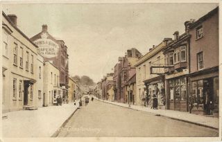 Somerset Glastonbury High Street Vintage Postcard 14.  12
