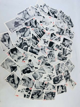 Vintage Adult Risque Playing Cards - ORGY SCENES NUDE 2