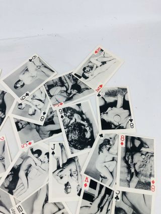 Vintage Adult Risque Playing Cards - ORGY SCENES NUDE 3