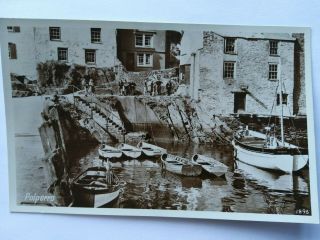 Polperro Cornwall 2 Vintage Postcards