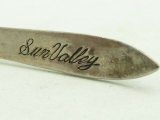 Vintage Sterling Silver Sun Valley Ski Pin 2