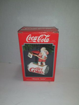 Vintage 1993 Enesco Coca - Cola Ornament Slimmin 