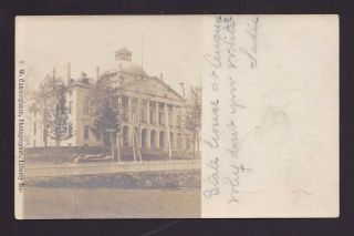 Old Vintage Real Photo Postcard Of State House Augusta Maine Me