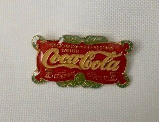 Vintage Coca Cola Lapel Pin,  1 1/8”,  5 Cents For Coca Cola
