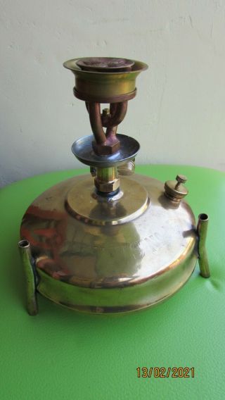 Rare Vintage Swedish Brass Primus Pressure Stove.  Optimus No.  45