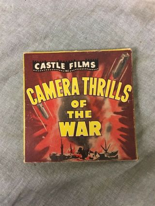 Vintage 8mm Castle Films " Camera Thrills Of The War " No.  156