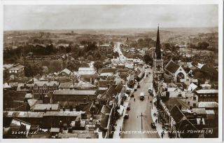 Essex Colchester From Town Hall Tower Real Photo Vintage Postcard 25.  1