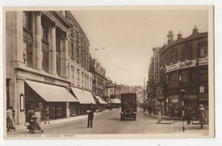 Kingston On Thames Clarence Street Vintage Postcard 809b