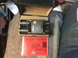 Vintage Leitz Trinovid Binoculars 10x25 Bc