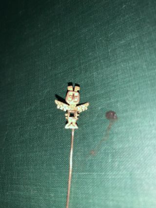 14k Gold Owl Pin Vintage