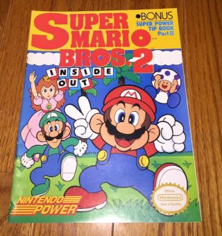 Vintage Mario Brothers 2 Power Tip Book Part 2 Nintendo Power