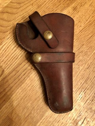 Vintage Hunter Gun Holster Brown Leather