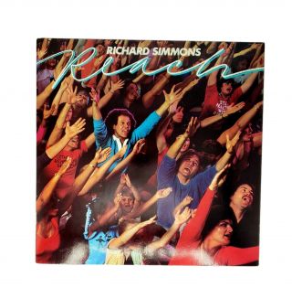 Vintage Richard Simmons Reach Lp Record With Booklet Exercise Workout Aerobics