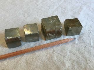 Vintage pyrite cubes 3