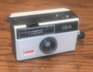 Vintage Kodak Instamatic 124 Camera PARTS With Service Paper 3