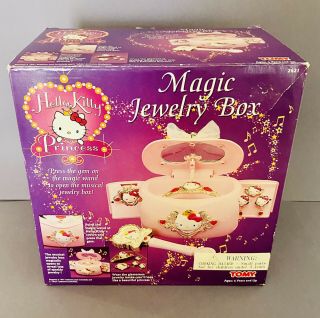 Vintage Hello Kitty Princess Tomy Sanrio Magic Jewelry Box Complete
