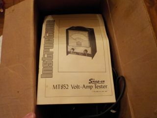Vintage Snap - On Mt852 Volt - Amp Tester