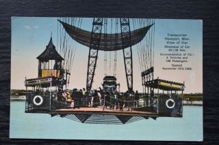 Vintage Postcard Transporter Bridge View Of Car Newport Wales Unposted