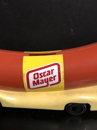 VINTAGE OSCAR MAYER WIENER HOT - DOG MOBILE PLASTIC ADVERTISING BANK Car 2